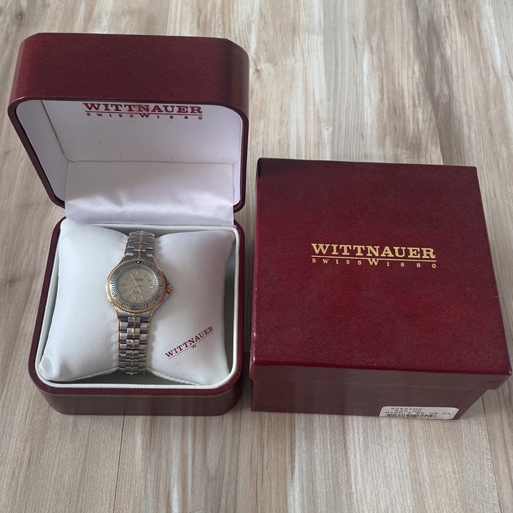 ❤️ Wittnaur Two Tone Watch New In Box NWT
